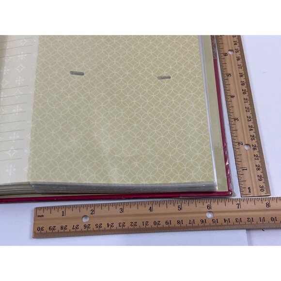 Floral Photo Album With Burgundy Accent Slip-In Pages By Connoisseur Frames 96a - Picture 11 of 13